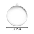 Christmas Transparent Acrylic Round Decorative Ball