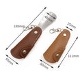 Foldable Shoehorn Keychain PU Leather Shoe Helper Keyring