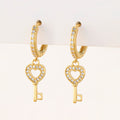 Alloy Zircon Earrings