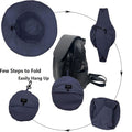 Packable Soft Brim Fishing Bucket Hat With Strap