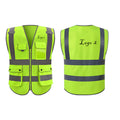 High Visibility Zipper Safety Vest With Reflective Strips