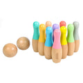 12-Piece Wooden Toddler Bowling Toy Set