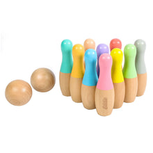 12-Piece Wooden Toddler Bowling Toy Set