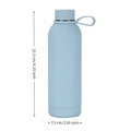 17Oz Stainless Steel Rubber Coated Double Wall Water Bottle