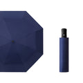 Triple Fold Black Rubber Sunshade Umbrella