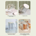 Food Grade Clear Plastic Double Wall Frozen Beer Mug(Ocean)