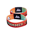 Sublimation Printed Event Wristband With Custom Woven Label