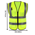 Multiple Pockets High Visibility Safety Reflective Vest