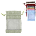 Small Linen Window Drawstring Pocket