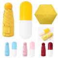 Mini 5 Foldable Rain Umbrella With Cute Capsule Case