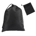 Black Polyester Drawstring Pocket