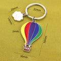 Custom Premium Metal Hot Air Balloon Keychain