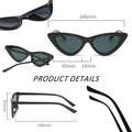 Plastic Narrow Cat Eye Sunglasses