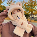 Winter Felt Hat Scarf Face Mask Set - Ocean