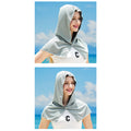 Neck Face Cooling Hoodie Towel