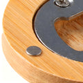 Bamboo Magnetic Bottle Opener Round Fridge Beer Cap Remover