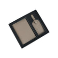 Personalized Leather Passport Holder Luggage Tag Set