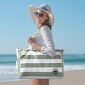 Large Waterproof Zipper Beach Tote