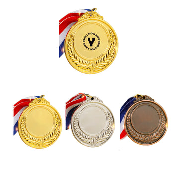 2.56 Inch Gold Silver Bronze Award Medals