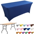 4FT Folding Rectangular Spandex Fitted Stretch Tablecloth