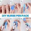 4 In 1 Clip-On Badges With Ballpoint Pens