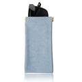 Portable Squeeze Top Leather Eyeglass Case