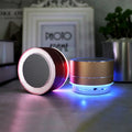 Mini Led Aluminum Round Bluetooth Wireless Speaker