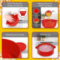 Microwave-Safe Silicone Popcorn Popper Bowl