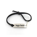 Leather Bracelet With Alloy Medal