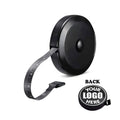 All Black Portable Round Measuring Tape, Retractable Design