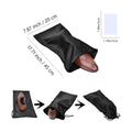 Satin Fabric Travel Shoe Bag With Drawstring