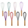 8-Wire Silicone Whisk With Wooden Handle
