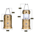 Solar-Powered LED Camping Lantern with Handle
