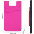 Dual Silicone Phone Case Wallet Credit Card Holder Pocket