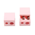 Square Pencil Sharpener With Two Holes