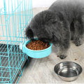 Removable Stainless Steel Hanging Pet Cage Bowl Coop Cup