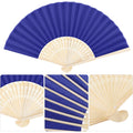Full Color Custom Handheld Bamboo Cloth Foldable Fan