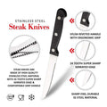 6-Piece Stainless Steel Steak Knife Set