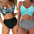 Custom Cross Strap High Waist Women'S Split Swimwear