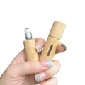 10ml Refillable Bamboo Essential Oil Roll On Roller Bottle