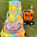 Tie-Dye Beach Towel Lounger Cover