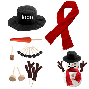 Snowman Dress-Up Set Of 15 Pcs / Christmas Prop Kit