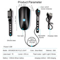 Super Bright Bike Lights Set with Speaker USB Rechargeable