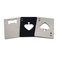 Stainless Steel Ace of Spades Poker Card Bottle Opener