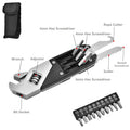 Multi Tool Kits Wrench With Bits Set & Storage Bag