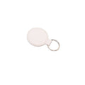 PU Leather Round Faux Keychain