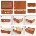 Cash Vault Wooden Savings Box With 10000 Money Target