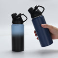 20 oz Stainless Steel Bottle With Straw