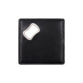 Pu Leather Drink Coaster With Bottle Opener