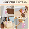 Leather Lipstick Holder Keychain With Mirror